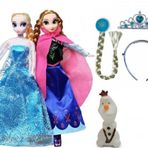 Elsa Ve Anna Bebek Ve Taç Asa Seti
