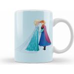 Elsa ve Anna Temalı Porselen Kupa Bardak, Gri Renk, Şık ve Kullanışlı Tasarım - Seçenek 1