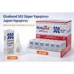 Elsabond 502 Süper Yapıştırıcı Japon Yapıştırıcı 20G Güçlü Hızlı Kuruyan Super Glue - 000-Siyah