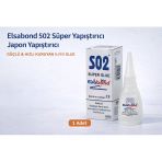 Elsabond 502 Süper Yapıştırıcı Japon Yapıştırıcı 20G Güçlü Hızlı Kuruyan Super Glue 1 Adet