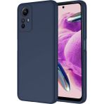 Elsah Xiaomi Redmi Note 12S Lenore Kapak Kadife Iç Yüzeyli, Korunaklı ve Şık Tasarımlı Telefon Kılıfı - Lacivert