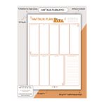 Else Craft Haftalık Planlayıcı - A4 - Dikey - Ders Çalışma Planlayıcısı Notepad - Turuncu No 5.02
