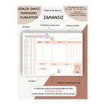 Else Craft Zamansız- POMODORO Ders Çalışma Defteri-A4 Yatay- 50 Sayfa- PL-5 Tüm Sınavlarla Uyumlu