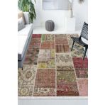 Else Dekor Anadolu Otantik El Dokuma Desenli Dijital Baskılı Vintage Patchwork Kilim Halı