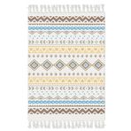 Else Halı Else Desenli Yıkanabilir Modern Kara Tezgah Vintage Dokuma Kilim
