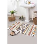 Else Halı Else Desenli Yıkanabilir Modern Tekli Banyo Paspası Halı Vintage Dokuma Kilim 50x80cm Byns-05