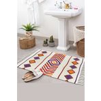 Else Halı Else Desenli Yıkanabilir Modern Tekli Banyo Paspası Halı Vintage Dokuma Kilim 50x80cm Byns-06
