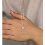 Else Silver 925 Ayar Şimal Yıldızı Gümüş Kolye