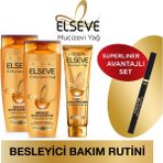 Elseve 3'lü Elseve Mucizevi Yağ Saç Bakım Seti + Loreall Paris Superliner Set