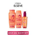 ELSEVE Dream Long Onarıcı Bakım Şampuanı 400ml & Saç Bakım Kremi 250ml & Mükemmel Düz Pürüzsüzleştici Serum
