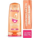 Elseve Dream Long Onarıcı ve Kolay Tarama Saç Bakım Kremi 360 ml – Uzun Saçlar İçin Besleyici ve Güçlendirici Formül