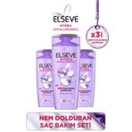 Elseve Hydra Hyaluronik 3x390 ml Şampuan