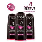 Elseve Komple Direnç Dökülme Karşıtı 3x390 ml Saç Bakım Kremi