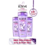 ELSEVE Loreal Hydra (HYALURONİK ASİT) Nem Dolduran Şampuan 360 ml X 3 Adet