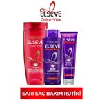 Elseve Renk Koruyucu Bakım 450 ml Şampuan + Turunculaşma Karşıtı Mor Şampuan + Mor Maske
