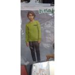 Elsima 3174 Erkek Çocuk Uzun Kollu Pijama Takımı - Yeşil - XS