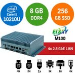 Elsky M100 I5-10210U 6com-4lan Fansız Endüstriyel Mını Pc - Yok (Free Dos)