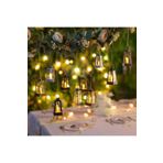 elsmor DEKORATİF PİLLİ LED MUMLU ASILABİLİR FENER KANDİL 16 CM LED MUMLU FENER DUMANSIZ