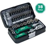 Elta 14000 005078 1/4” Cırcır Lokma Anahtar & Bits Set (38 Parça, Mm) - Gri