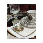 Elta Collection 6 Adet Kahve Yanı Gold Metal Ayaklı Lokumluk Şekerlik