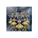 Elta Collection 6 Adet Metal Ayaklı Gold Detaylı Magnolia-kase-dondurmalık-şekerlik-sunumluk