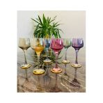Elta Collection 6 Kişilik Kahve Yanı Renkli Su Bardağı