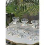 Elta Collection 6 Lı Lüx Gümüş Kahve Yanı Mini Lokumluk Şekerlik Sosluk Reçellik Çerezlik Kase - Tek Ebat