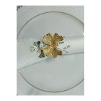 Elta Collection 6'Lı Ikili Kelebek Dallı Gold&Gümüş Halka Peçete Yüzüğü Trn 018
