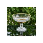 Elta Collection Cam Ayaklı Dondurmalık & Tatlı Kasesi 17 cm | Yaldızlı / Sade Sunum Kasesi | Magnolia Kup, Meyvelik