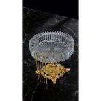 Elta Collection Lüks Kristal Cam Küllük Gold Ayaklı Dekoratif Küllük | Şık Salon & Ofis Aksesuarı
