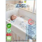 Eltanin %100 Pamuk Penye Raporlu Çok Amaçlı Çift Taraflı Bebek Battaniyesi - 90X90CM, Doğal Soft Özel Doku - Renkli - 0 - 5 Yaş