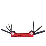 Eltos Çakı Alyan Seti, 7 Parça, Katlanabilir Anahtarlık Tipi, Isıl İşlem Görmüş, Krom Vanadyum Çelik, Korozyon Dirençli, Ergonomik, Kompakt ve Şık, Fonksiyonel El Aleti (Hex)