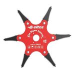 Eltos Çim Biçme Aparatı, 6 Bıçaklı, Ergonomik, Metal, Bahçe Tırpan Makinesi Ek Parça, CBA250