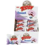 Elvan Today Yabanmersinli Donut Kek 24×35 g - Şeker, Buğday Unu, Yumurta ve Bitkisel Yağ İçeren Tekli Paket Taze Lezzet