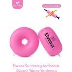 Elvense Çocuk Yüzme Kolluğu Seti (10-30 Kg) – Pompalı + Taşıma Çantalı - Pembe