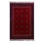 Elvey Home Afgan Vintage Kaymaz Taban Gerçek Kadife Bambu Sık Dokuma Otantik Dekoratif Zamansız Tasarım Halı RED/BORDO 100 x 300