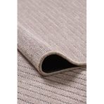 ELVEY HOME Bej-Kahve Şönil Kilim Pamuk Yıkanabilir Robot Süpürge Kaymaz Taban Oturma Salon Mutfak Halı Yolluk 80 x 500
