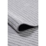 ELVEY HOME Gri Şönil Kilim Pamuk Yıkanabilir Robot Süpürge Kaymaz Taban Oturma Odası Salon Mutfak Halı Yolluk 80 x 450