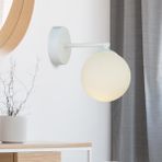 Elvin Beyaz Duvar Lambası Yatak Odası-Yatak Başı-Banyo İçin Modern Aplik