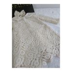Elwirababyboutiqe dokuma pamuklu kopanaki dantel vintage elbise