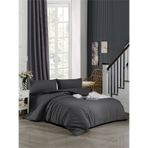 Ely Parker Battal Boy Nevresim Takımı (180x200 Lastikli Çarşaf+Yorgan Kılıfı+Yastık Kılıfı) Antrasit 180 x 200 Antrasit