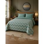 Ely Parker Çift Kişilik Pike Çift Taraflı Kapitone Pike ve Yatak Örtüsü Takımı – 200X230 cm Desenli (Çarşafsız) - Yeşil