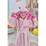 Ely Parker Kız Çocuk Bornozu, Pamuklu, Kapüşonlu, Süperkahraman Hero, Bebek 0 14 Yaş Elyprkr00978 Açık Pembe