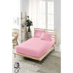 Ely Parker Kolay Ütü Lastikli Çarşaf Takımı-Tüm Ebatlar-Yüksek Yataklar-Pembe - 90 x 190 cm