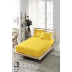 Ely Parker Kolay Ütü Lastikli Çarşaf Takımı-Tüm Ebatlar-Yüksek Yataklar-Sarı - 90 x 190 cm