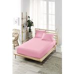 ELY PARKER Kolay Ütülenen Lastikli Çarşaf Takımı-Kumaş-Yüksek Yataklar-Pembe 180x200