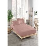 Ely Parker Sessiz Renkli Alez Pembe Yatak Koruyucu Pamuklu Kapitoneli Fitted Tek Çift Kişilik Bebek Alezi - 180 x 200 cm