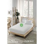 ELY PARKER Sıvı Geçirmez Alez, Battal Boy, Pamuklu, Fitted (180x200) Beyaz