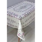Elyaf Astarlı Silinebilir Pvc 120x160 Hazır Muşamba Masa Örtüsü 001 mor