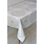Elyaf Astarlı Silinebilir Pvc Muşamba Masa Örtüsü 06-E5 - 140 x 200 cm - Bej
